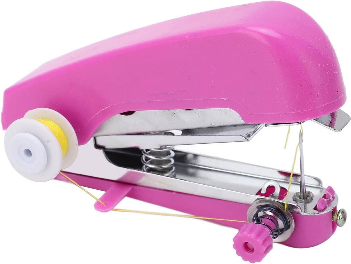 Handmatige Naaimachine, Zak Draagbare Handnaaimachine Mini Paars Lichtgewicht Handmatige Naaimachine voor Thuisgebruik