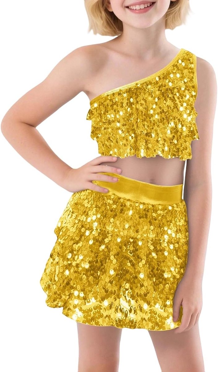 2-delige set voor meisjes, mouwloze tanktop en rok, vlinderprint, katoen, ademend, modieus, mid-seizoen, licht, kleding voor jonge meisjes, vakantie, A219