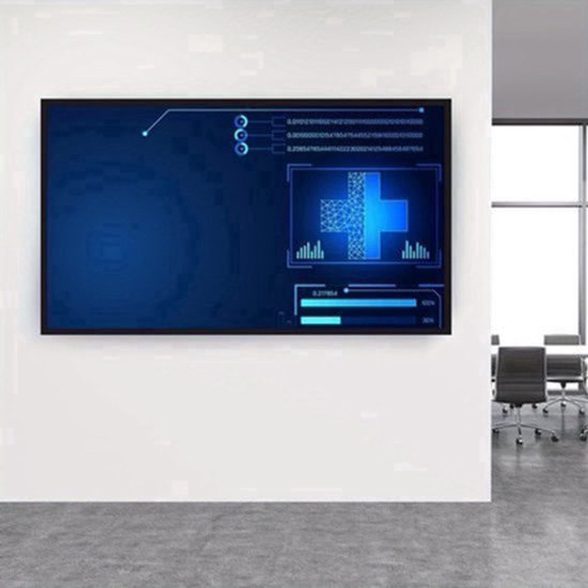 Projectiescherm – Beamer Scherm – Projectiedoek – Beamerscherm – Projectorscherm – 3,3 Meter Groot – Aluminium Frame – 160° Kijkhoek – 16:9 4K HD