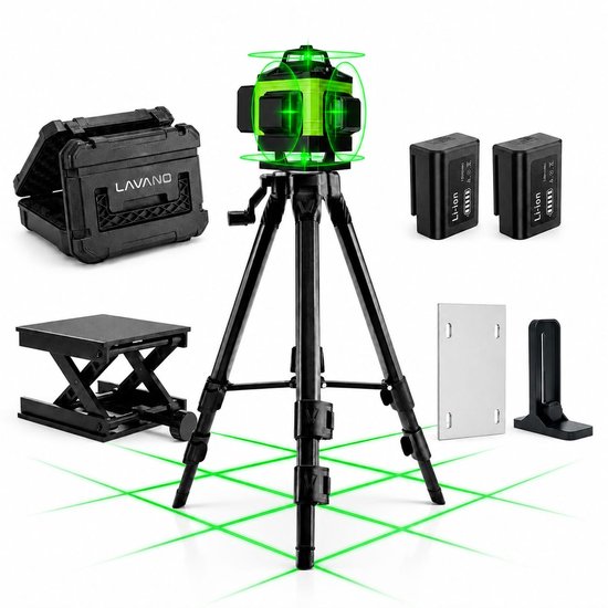 Lavano 4D Kruislijnlaser met Statief