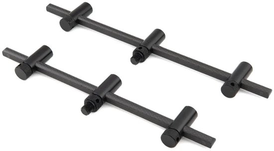 Fox Black Label Carbon Adjustable 3 Rod Buzz bars 220 mm - 250 mm van Merkloos — afbeelding 5