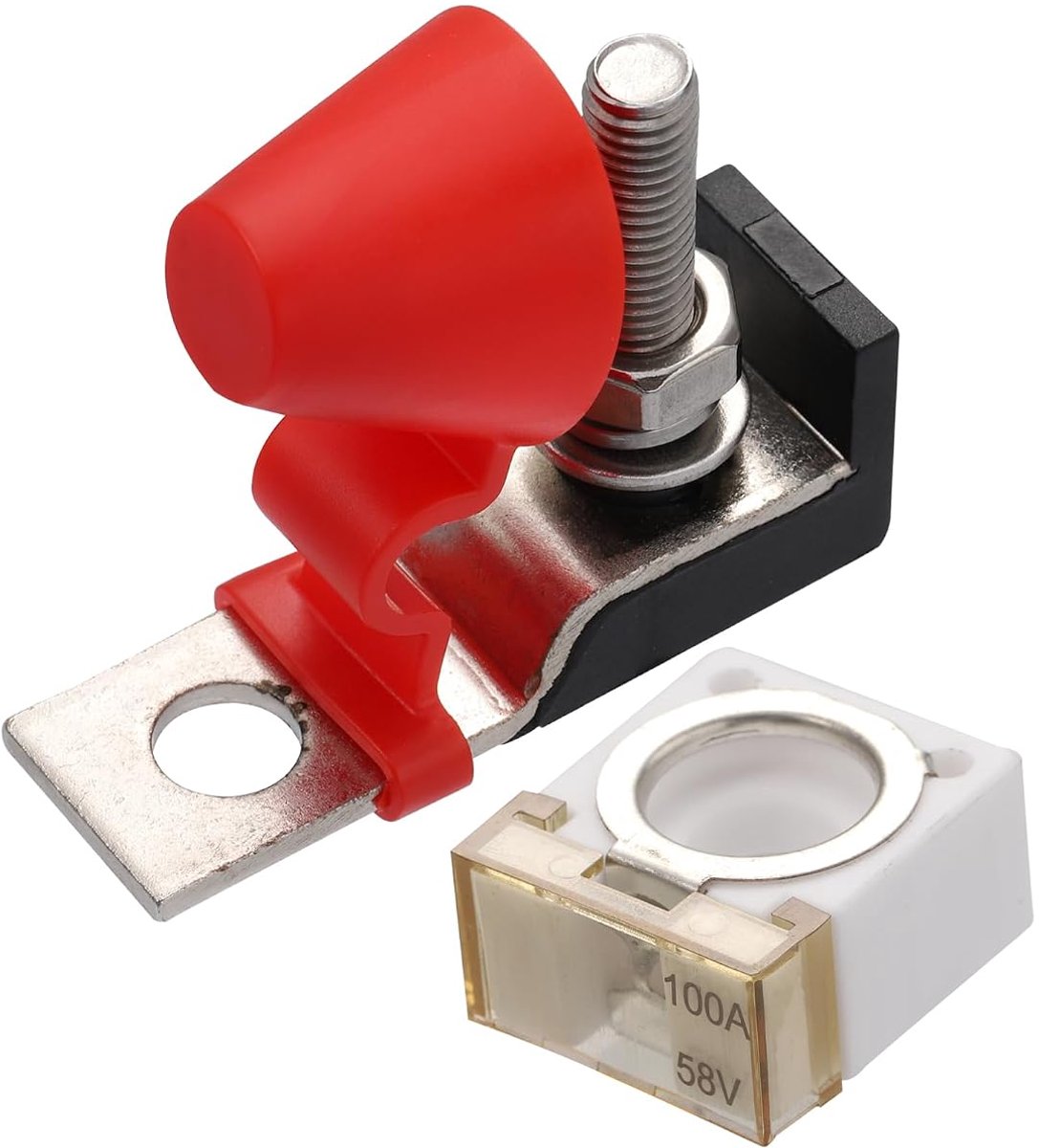 AUTOHAUX 1 set zekeringsblok kit 58V 100A voor auto boot