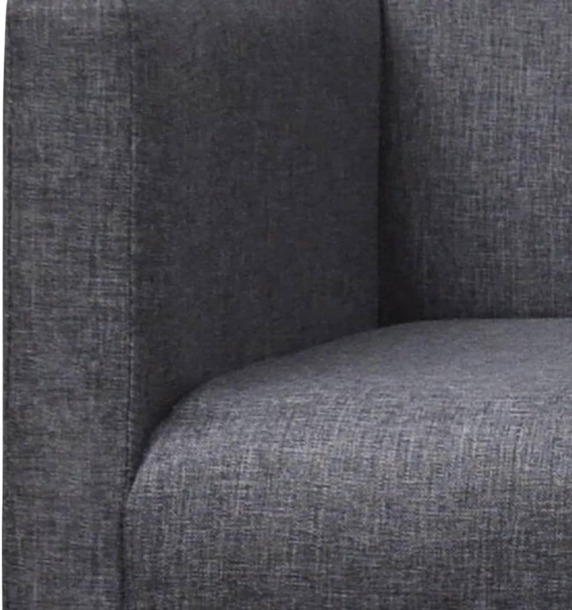 slaapkamerbank, met bekleding, stof, rubberhout, donkergrijs, voor woonkamer, slaapkamer, kantoor