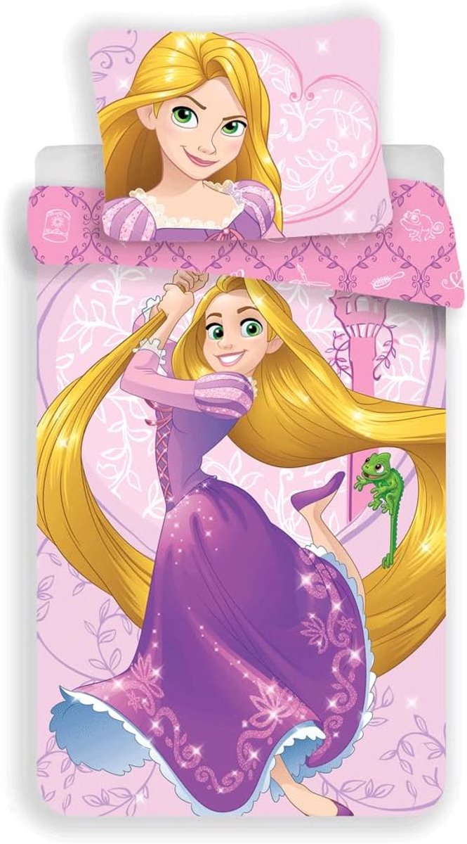 Fabrics Disney Character Kinderbeddengoed met ritssluiting en kussensloop 70 x 90 cm, katoen, meerkleurig, 200 x 140 x 0,5 cm