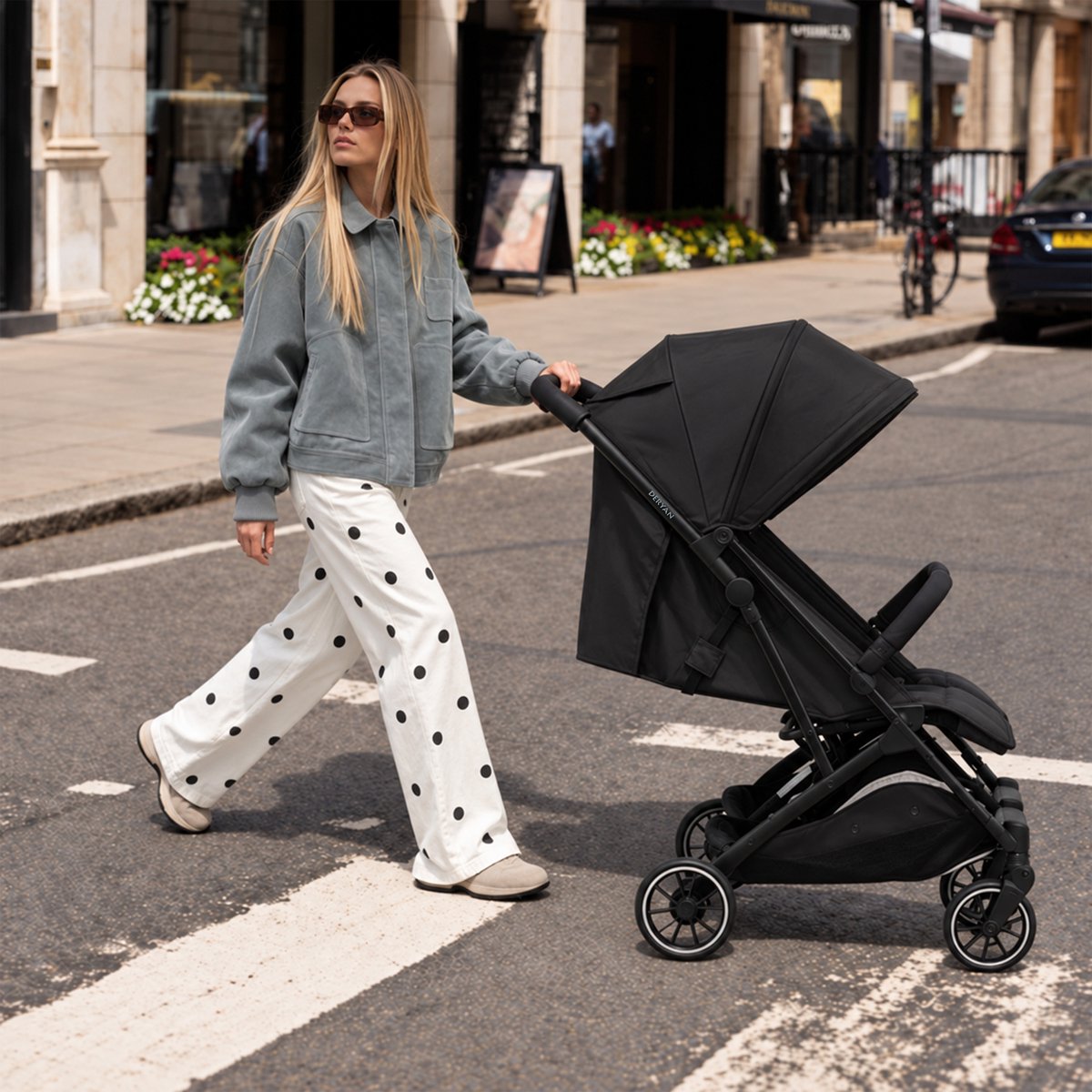 Deryan Rolo X2 Duo Buggy - 2 persoons - Compact & lichtgewicht - Zwart – foto 7