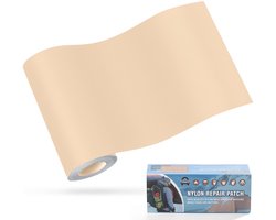 Zelfklevende patches, 10x160cm OAZ zelfklevende waterdichte reparatie patch, beige, nylon patch zelfklevend, voor tenten, donsjack, slaapzak, zak