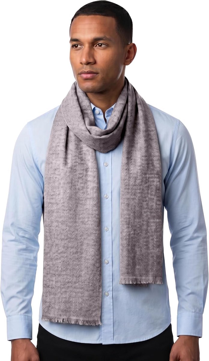 kasjmier sjaal - handgeweven stola van 100% kasjmier wol - Herringbone patroon warme wikkelsjaal, halsdoek, hoofdwikkel-kasjmier sjaal voor dames en heren - gemaakt in Nepal,