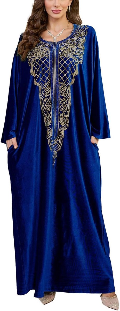 Kaftan vrijetijdskleding, nachtjurk, strandjurk, oversized kaftan cover-ups, Eén maat