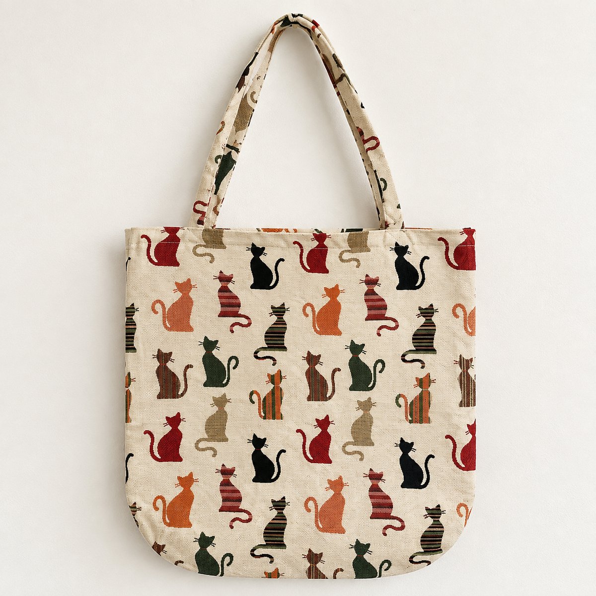 Boodschappentas - Gobelinstof - Cheeky Cat - Katten - Kat - Moderne kat