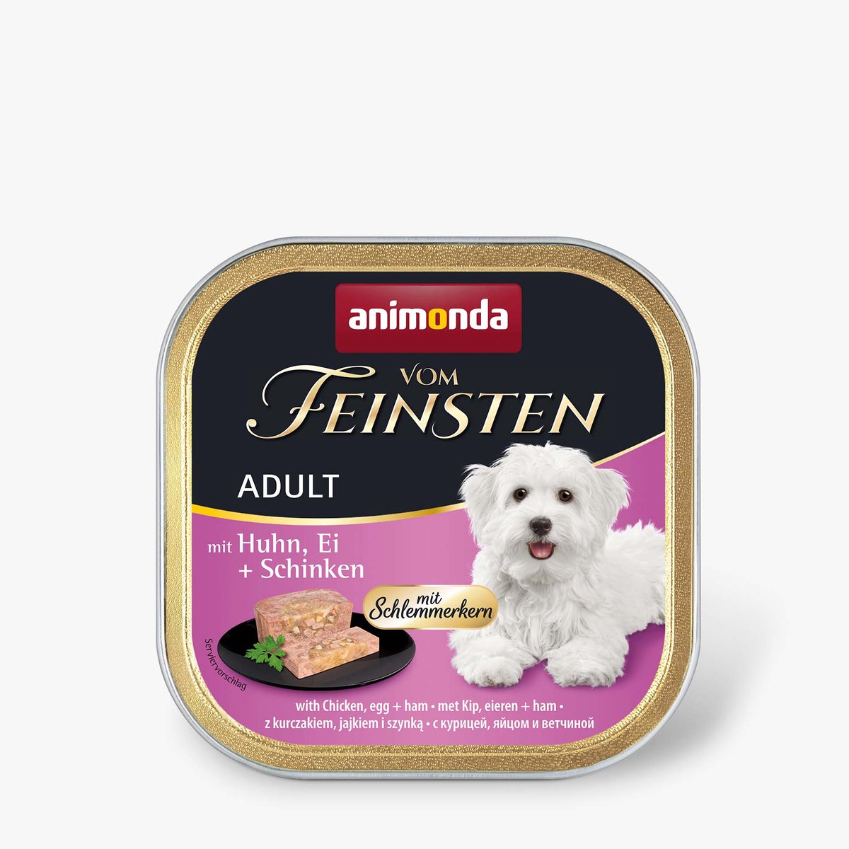 animonda Vom Feinsten Gourmet core with Chicken, egg + ham Egg, Kip, Ham Adult - 22 x 150g