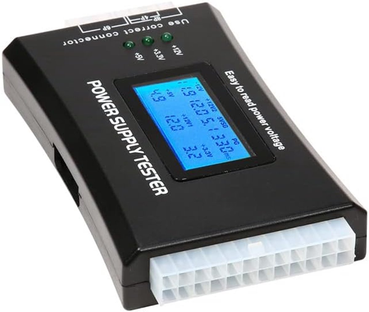 diagnose LCD computer testapparaat computer 20/24 4/6/8 pin supply tester voor SATA, IDE, HDD, ATX, ITX, Byi stekker