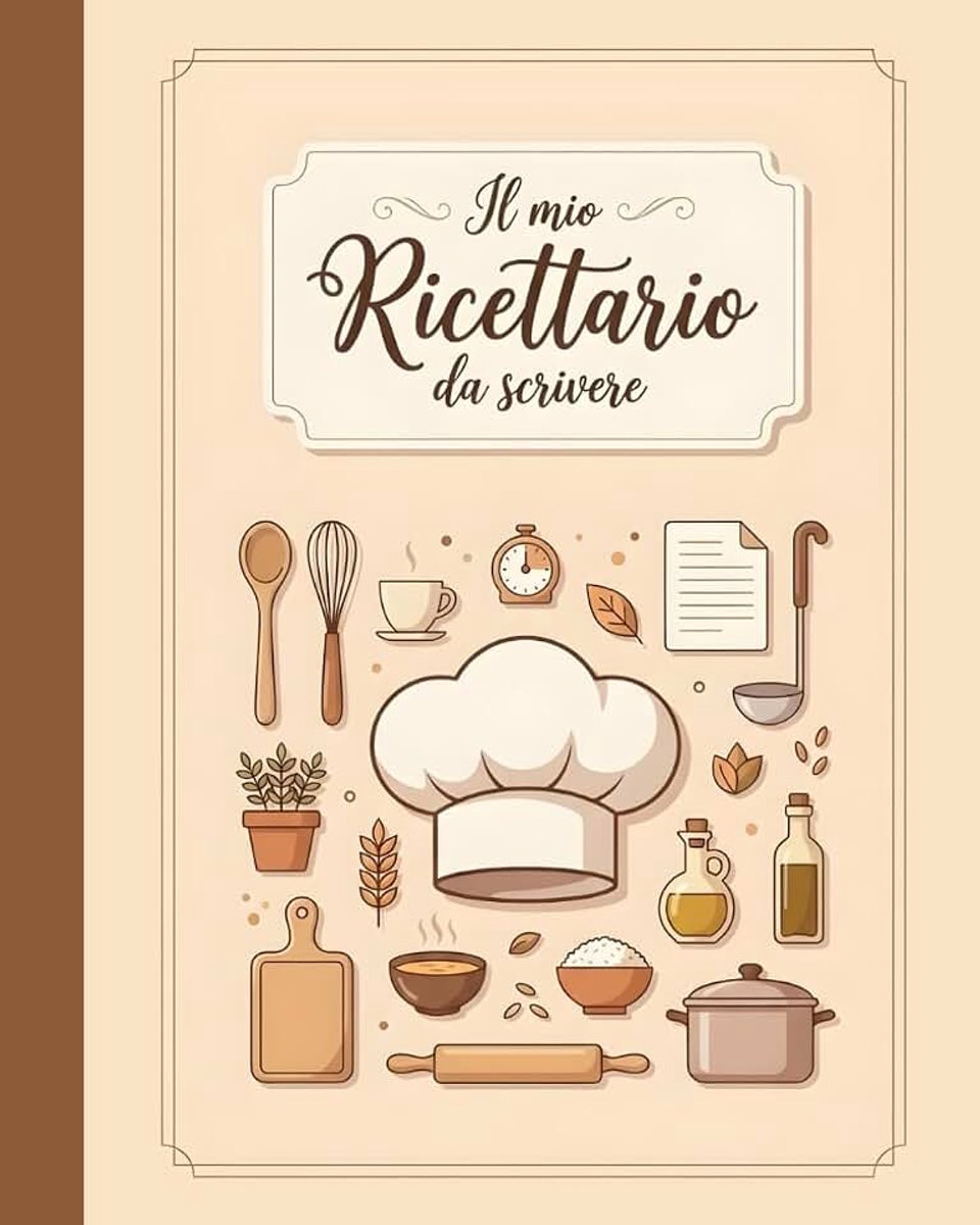 Ricettario da Scrivere: Quaderno per ricette da compilare con spazio per annotare fino a 110 ricette del cuore
