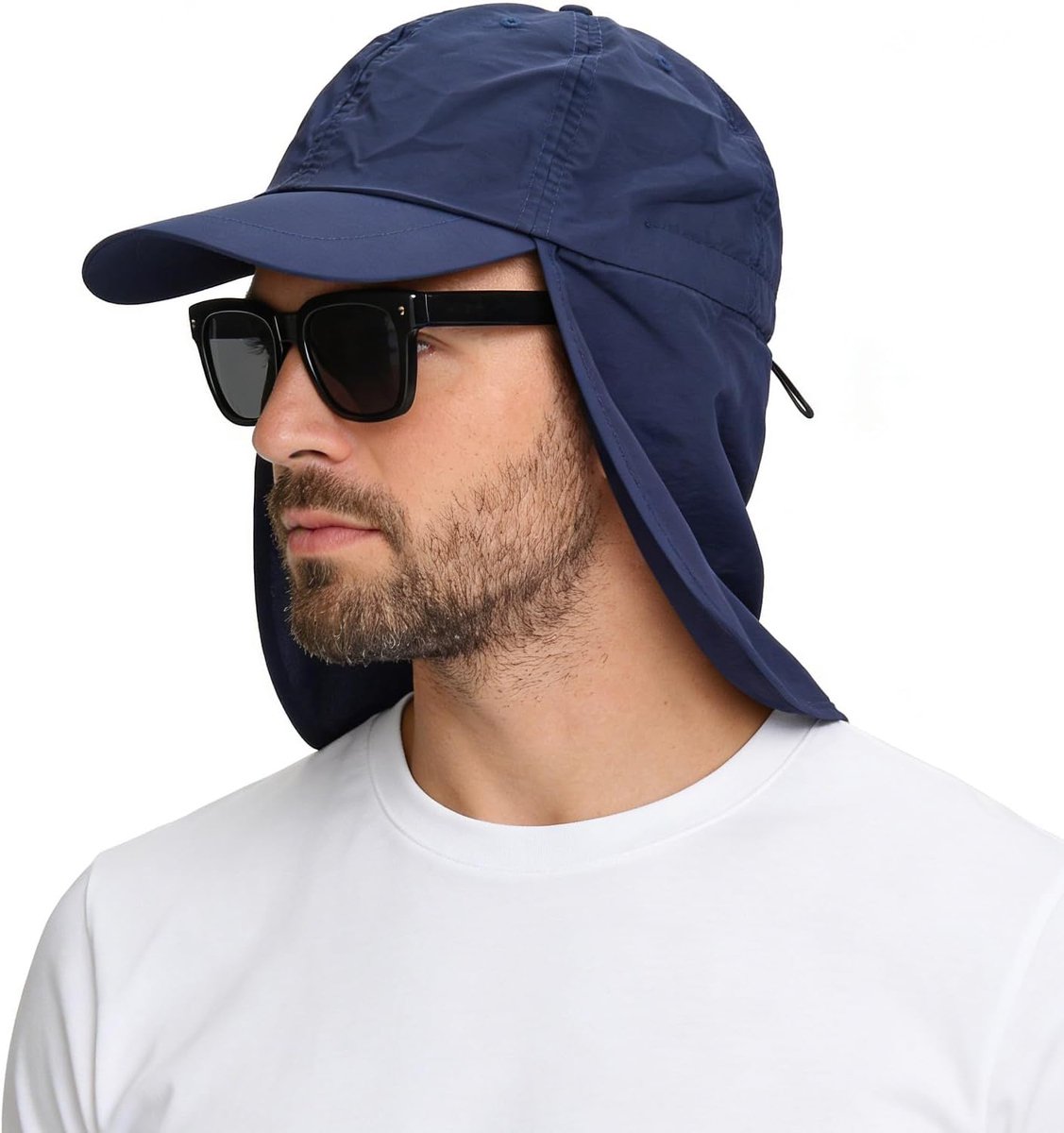 Baseball‑zonpet met nekflap, UPF50+ waterdichte zonhoed voor heren en dames