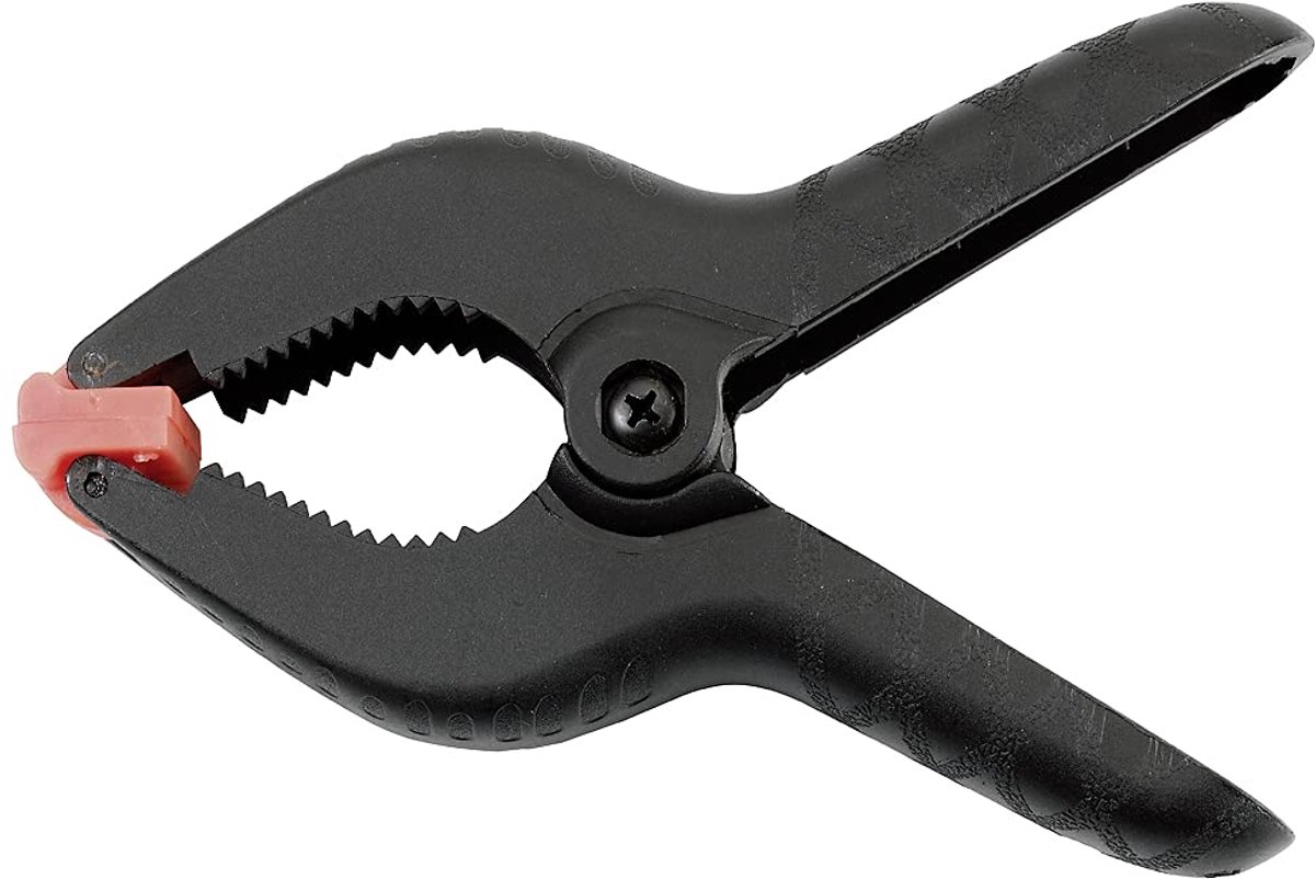 Kwb Professionele veerklem 90 mm, spanbreedte 30 mm, 4-pack, hoge veerkracht voor lijm- en lijmwerkzaamheden, veerklem om vast te klemmen en vast te houden
