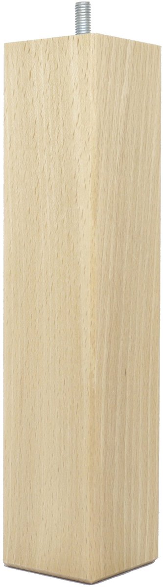 Bedpoten, hout, licht gelakt, 25 x 5,5 x 5,5 cm