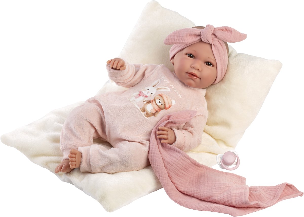 Llorens soft body babypop Mimi bruine ogen met speen 40 cm