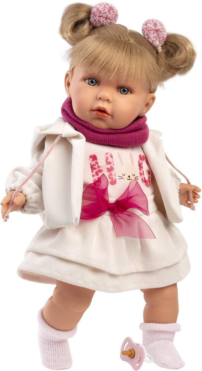 Llorens Pop Julia met blond haar en geluid 42 cm