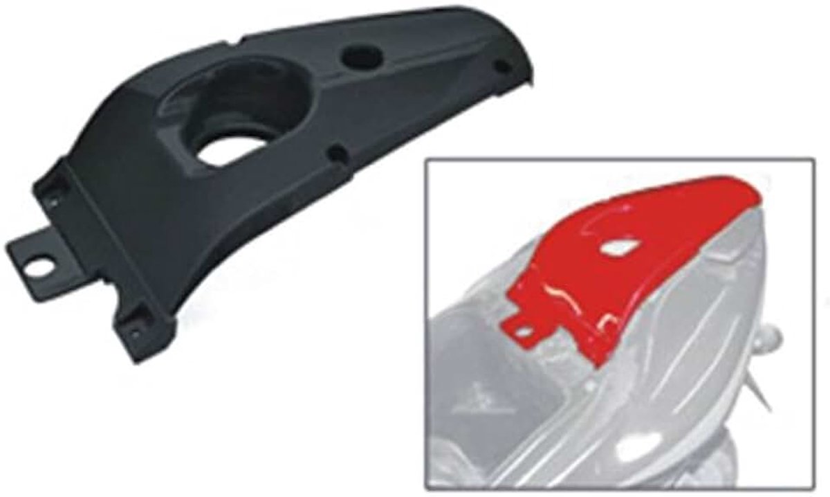 One by Camamoto cod 77580400A kuip staart tankdeksel compatibel met Scooter MBK 50 Nitro 1997-2012 zwart glanzend nieuw