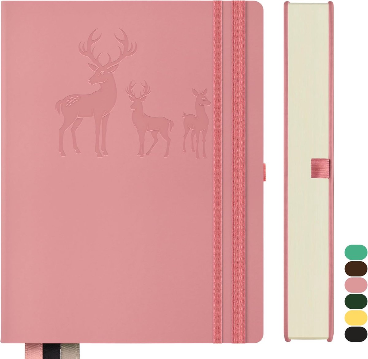 Dailygoods- Notitieboek B5 - Hardcover - 300 pagina's - Gelinieerd papier - 25,5 x 19,5 cm - Perfect voor kantoor/school - Notitieblok