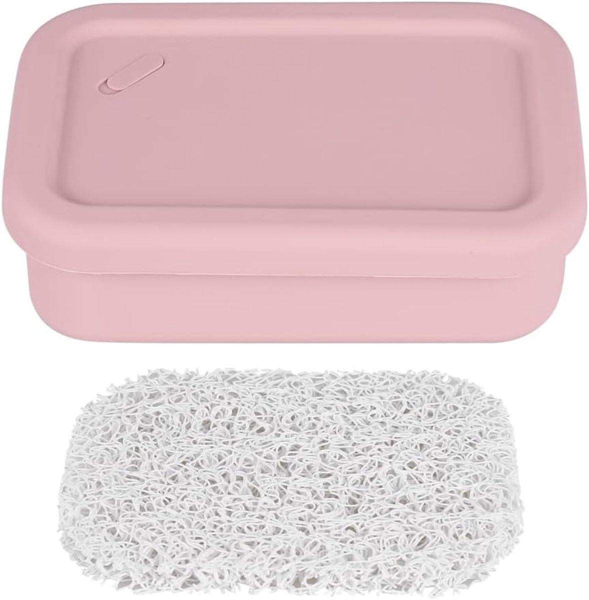 Dailygoods- Reiszeepbakje Lekvrij - Siliconen - Compact - Draagbaar - Droogmat - Voor Reizen/Kamperen - Zeepdoos