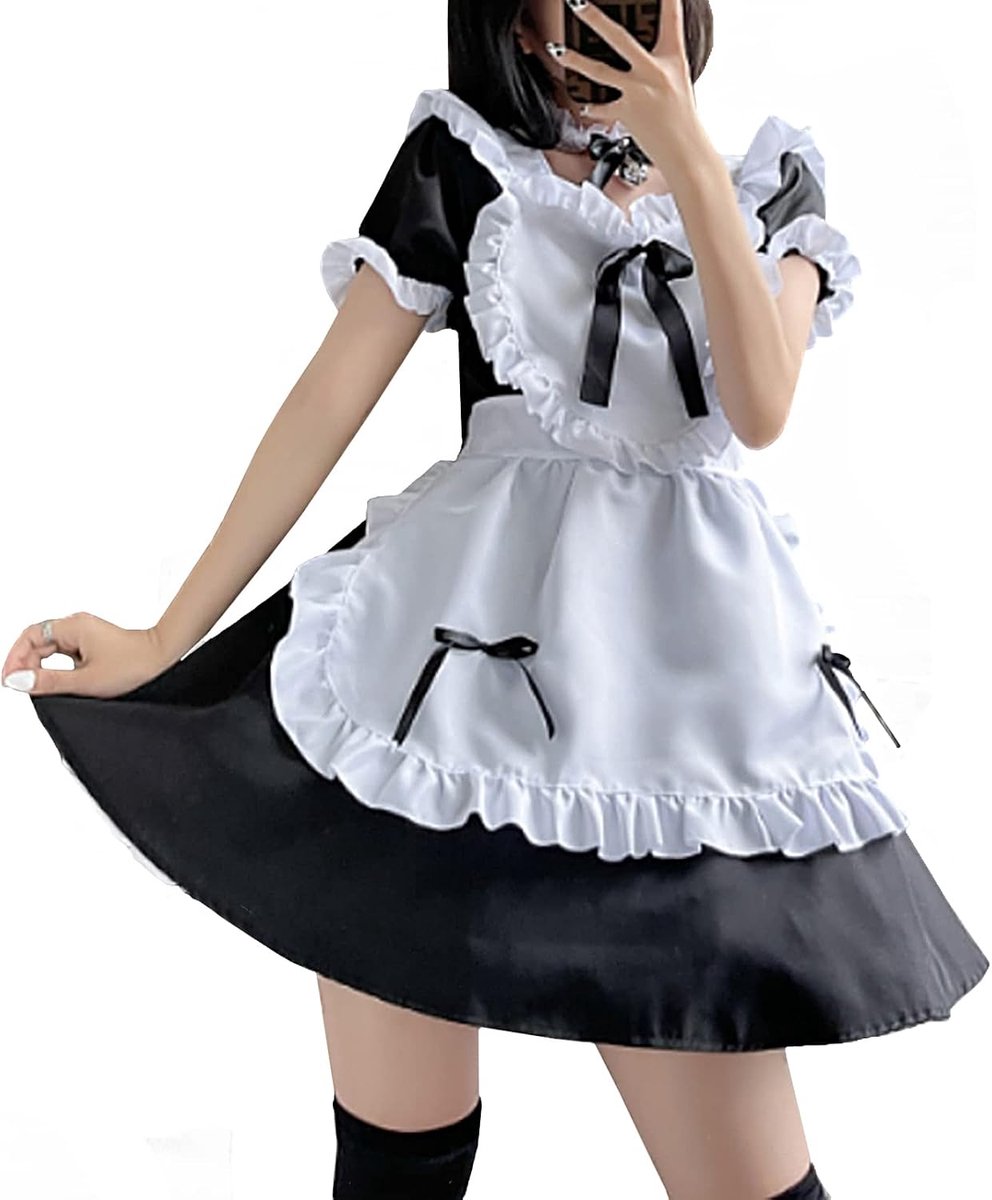 Maid Dress Cosplay Anime Maid Outfit Halloween Maid Kostuum Dames Set