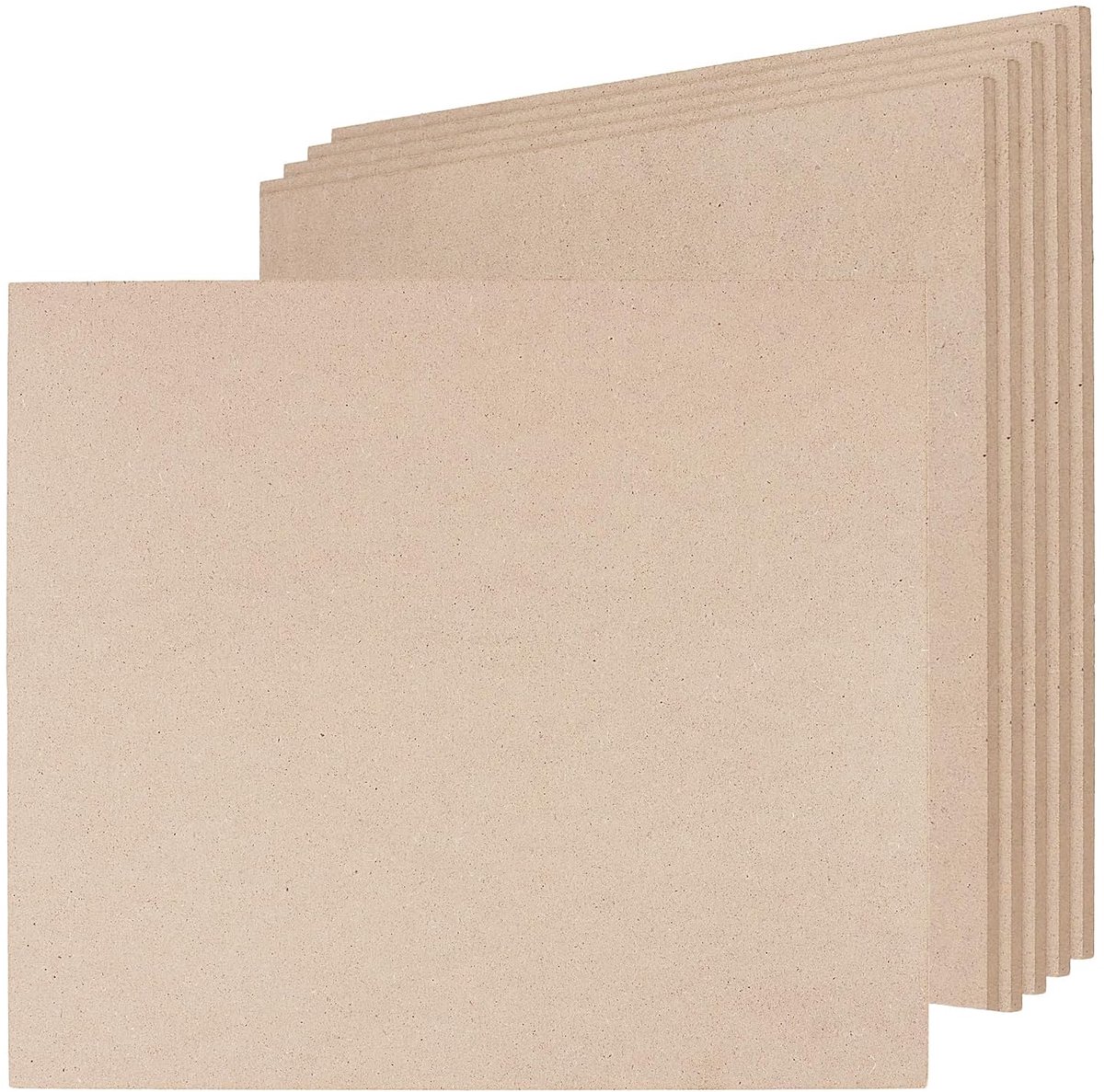 Dailygoods- MDF-platen 6 stuks 280 x 350 x 6 mm - Houten Plaat - Knutselen - Doe-het-zelfprojecten - Lasersnijden - Eenvoudig te bewerken
