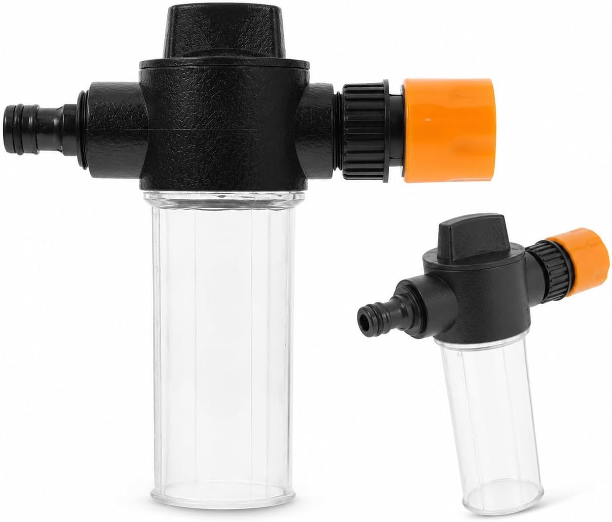 3-delige schuimsproeierset voor tuinslang, zeepdispenseropzetstuk voor autowassen en tuinirrigatie, verstelbare schuimlans voor huishouden en reiniging