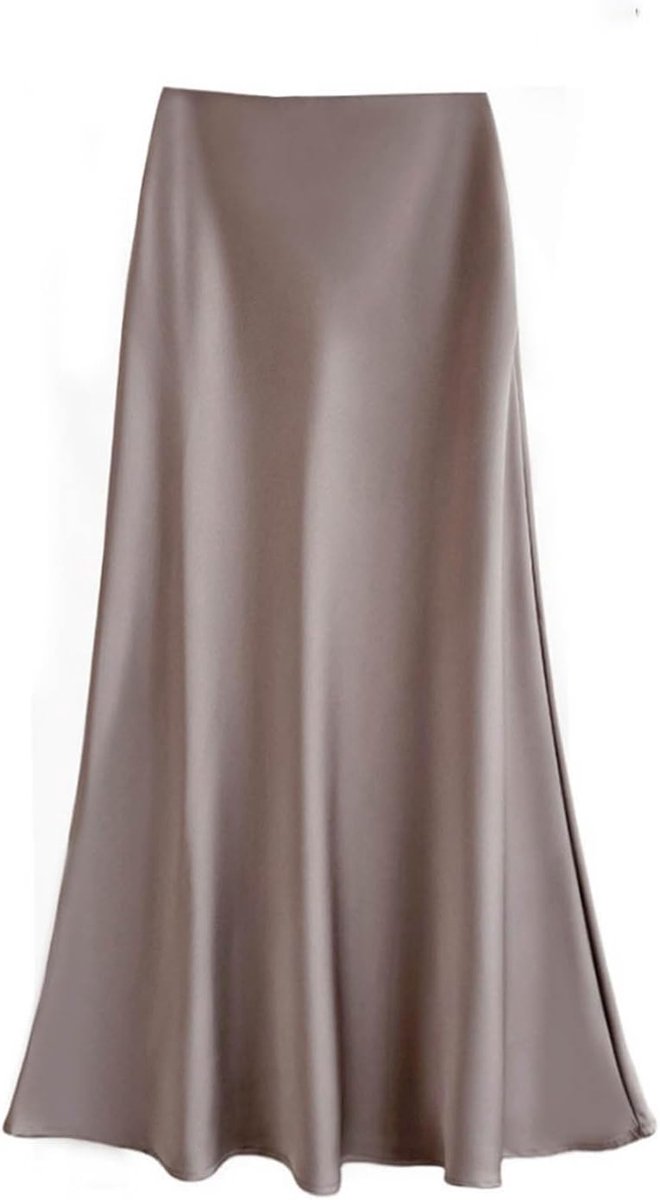 Damesrok met hoge taille, trapezium, uitlopend, portemonnee, geplooid, potlood, vakantie, strand, cocktail, satijn, fluweel, tule, linnen, katoen, denim A112