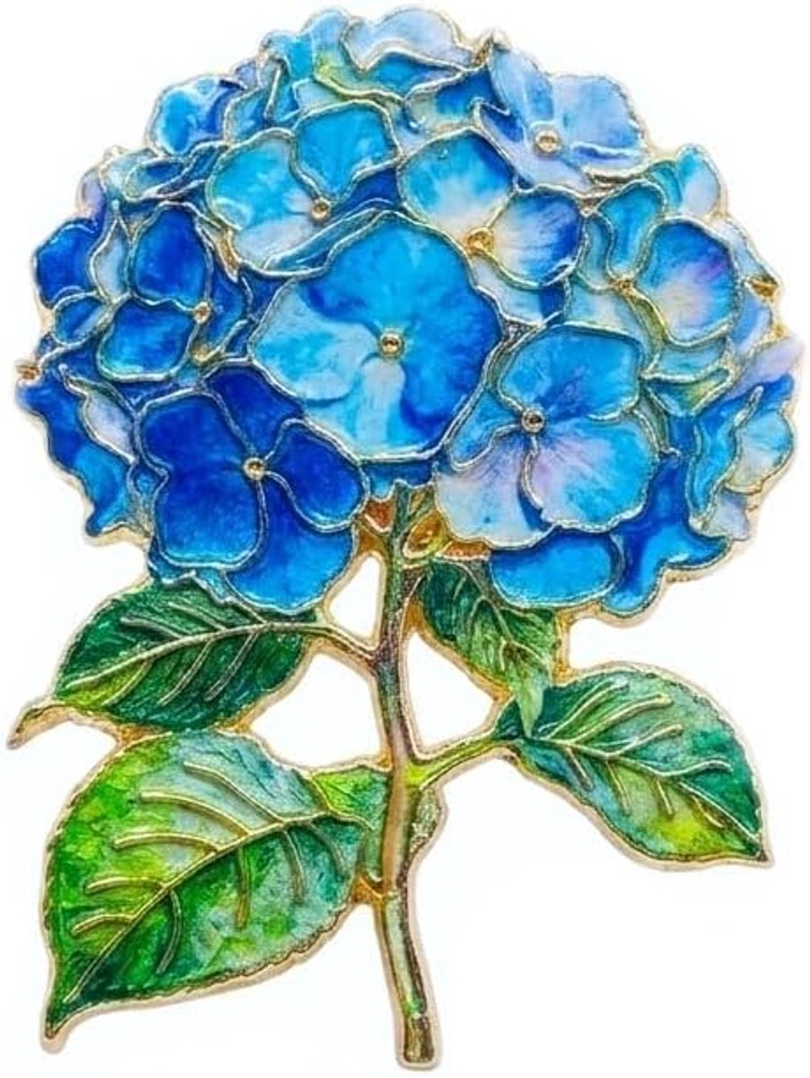 Emaille pin bloem broche natuur dames