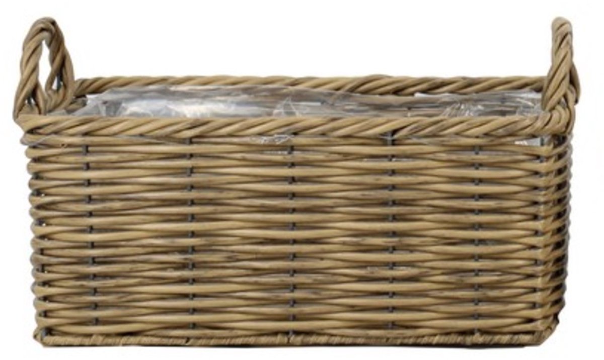 Floran Hamolton plantenmand naturel 40 cm rotanlook kunststof