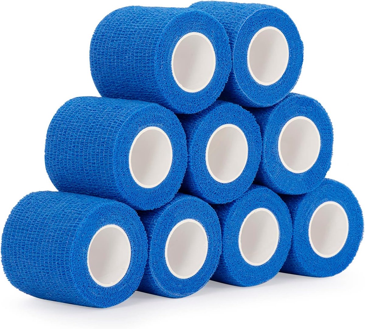 9 rollen zelfklevend verband, 5 cm x 4,5 m, zelfklevende bandage voor huisdieren, dierenartsen, voor katten, honden, paarden, cohesieve bandage, elastische bandage voor polsen, cohesieve