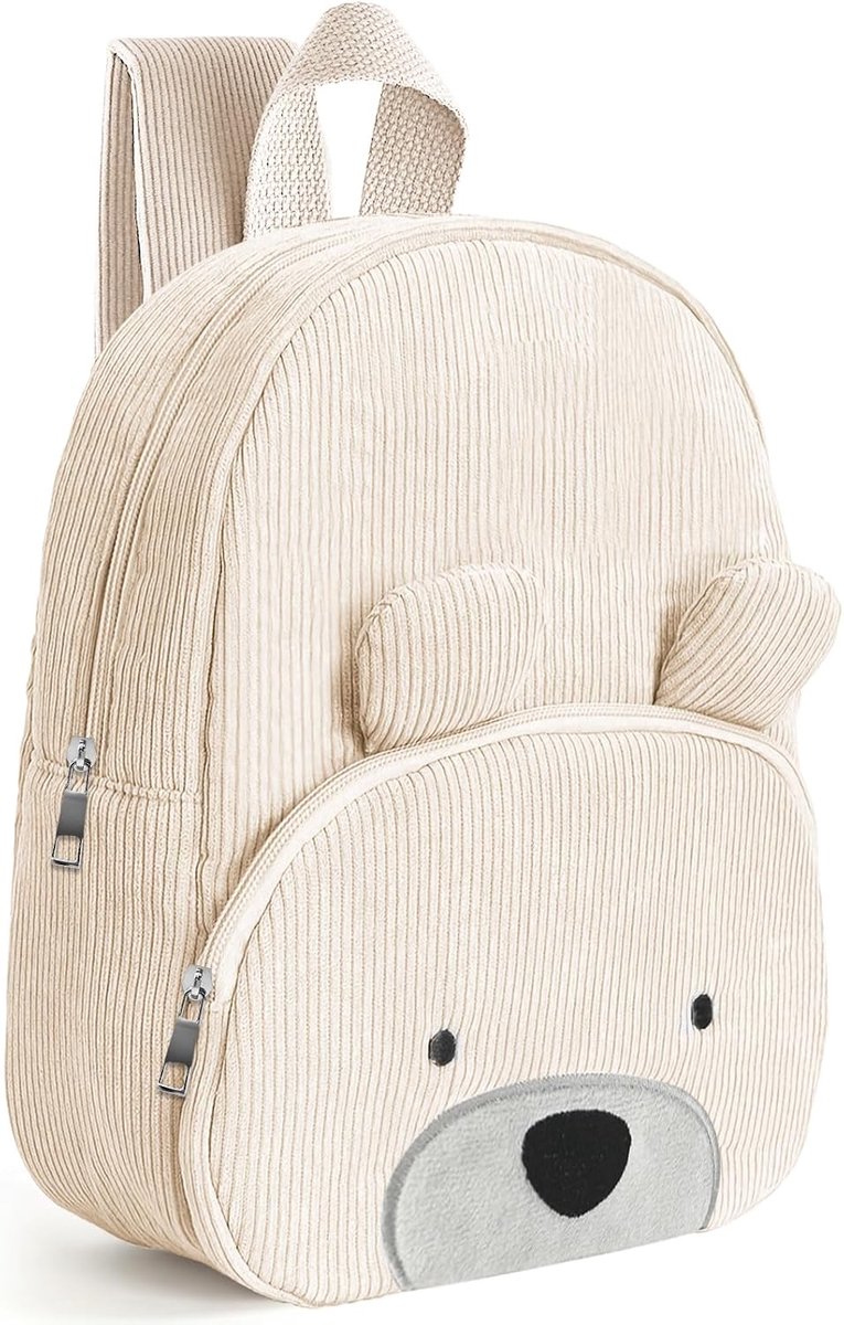 Kleuterrugzak voor meisjes, minibeer, kinderrugzak voor meisjes en jongens, rugzak voor kinderen met verstelbare riemen, mini-rugzak, kita, rugzak, kleine kinderen, voor baby's van 2 - 6 jaar