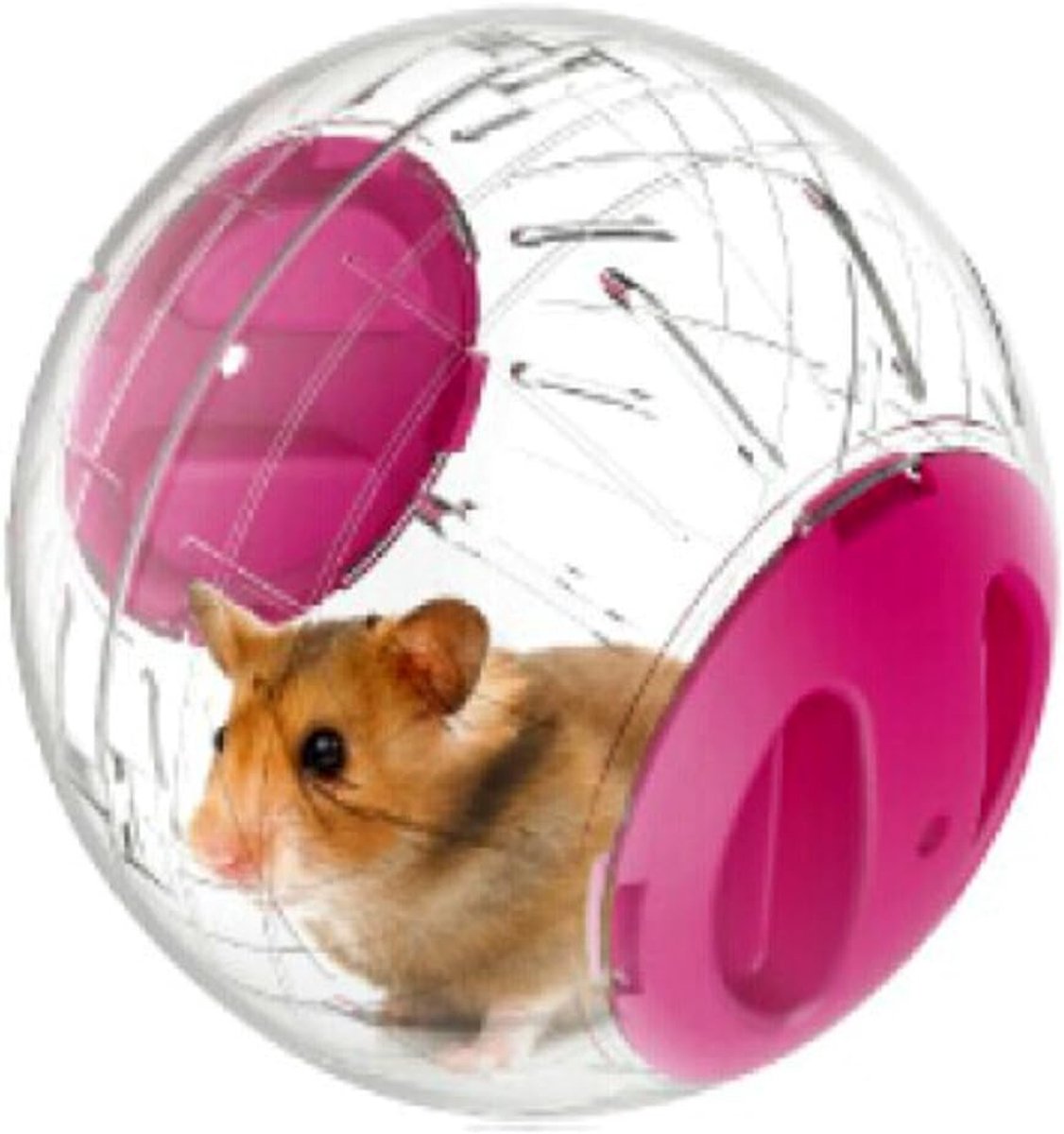 emours Dwerg Hamster Running Play Ball Mini 4,8 inch Kleine Dieren Hamster Run Oefening Bal (roze)