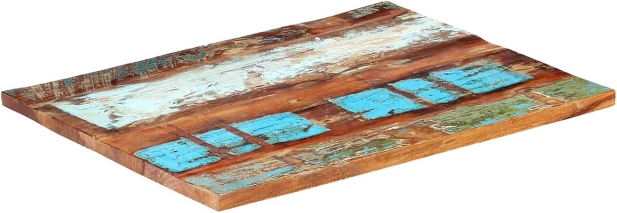 Tafelblad, rechthoekig, houten blad, eettafel, vervangend tafelblad, salontafelblad, houten decoratieplaat, klassiek design, voor salontafel, eettafel, 60 x 80 cm, 25-27 mm, massief hout