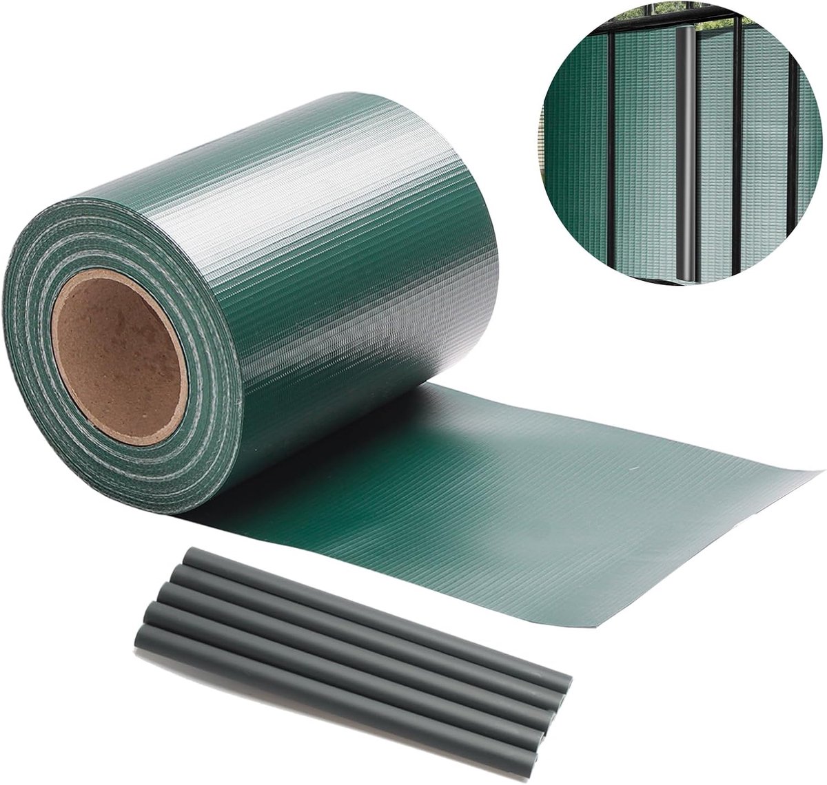 Strips, 50 m, inkijkbescherming, pvc, tuinhek voor tuinhek, balkon, zichtwerende stroken voor dubbelstaafmatten, hekfolie, inkijkbescherming, windbescherming, inkijkwerende