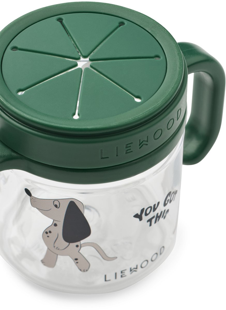 Liewood - Enyo Tritan Snack Cup - Dakota Dog / Mist - 280ml