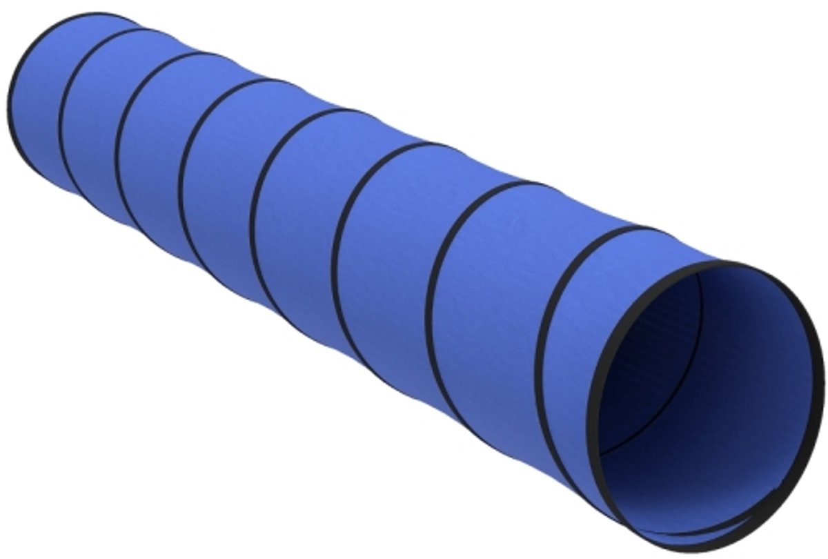 Honden Agility Tunnel 300 x 50 cm – Hondentunnel met 4 Bodemankers en Draagtas voor Kleine en Middelgrote Honden Blauw