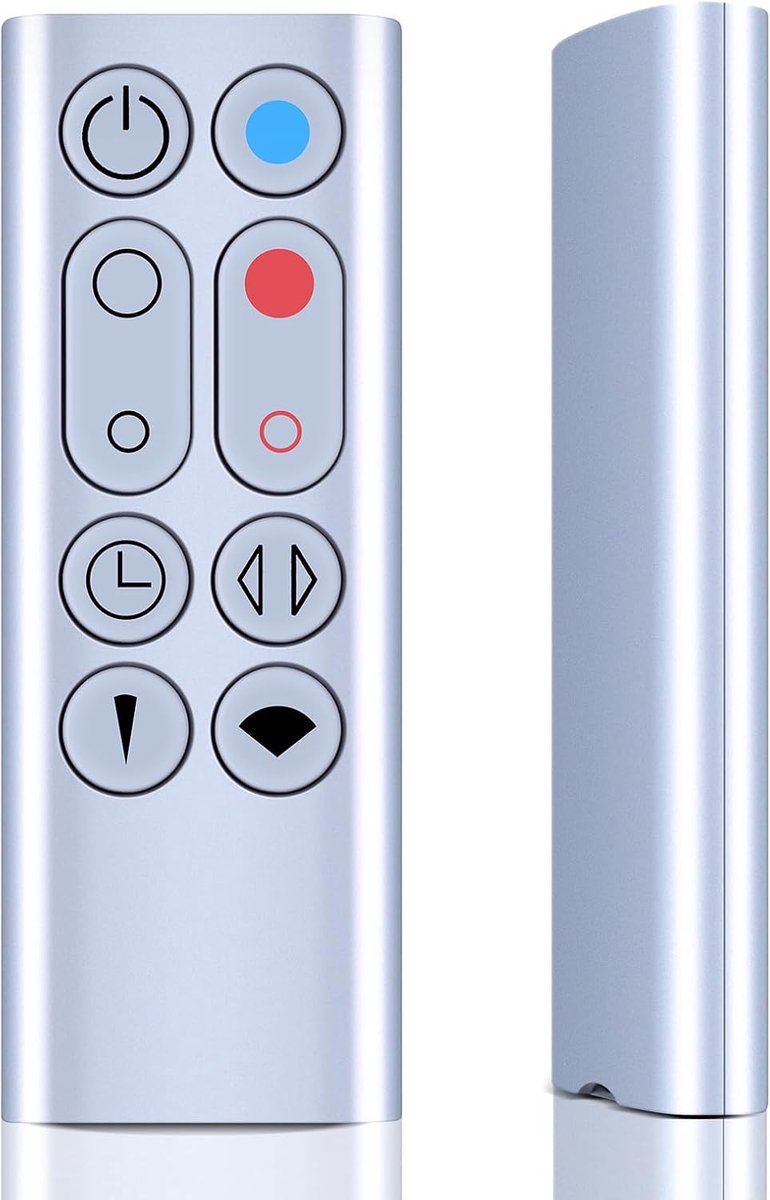 Vervangende afstandsbedieningsset voor Dyson Hot + Cool Tower Fan Heater AM09, zilver