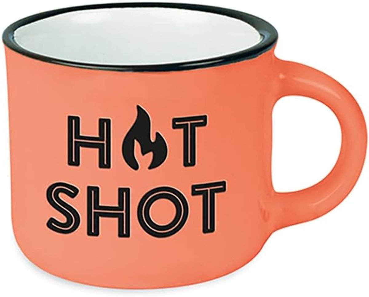 Vintage| mini keramische mok om cadeau te geven | 95 ml | Hot Shot