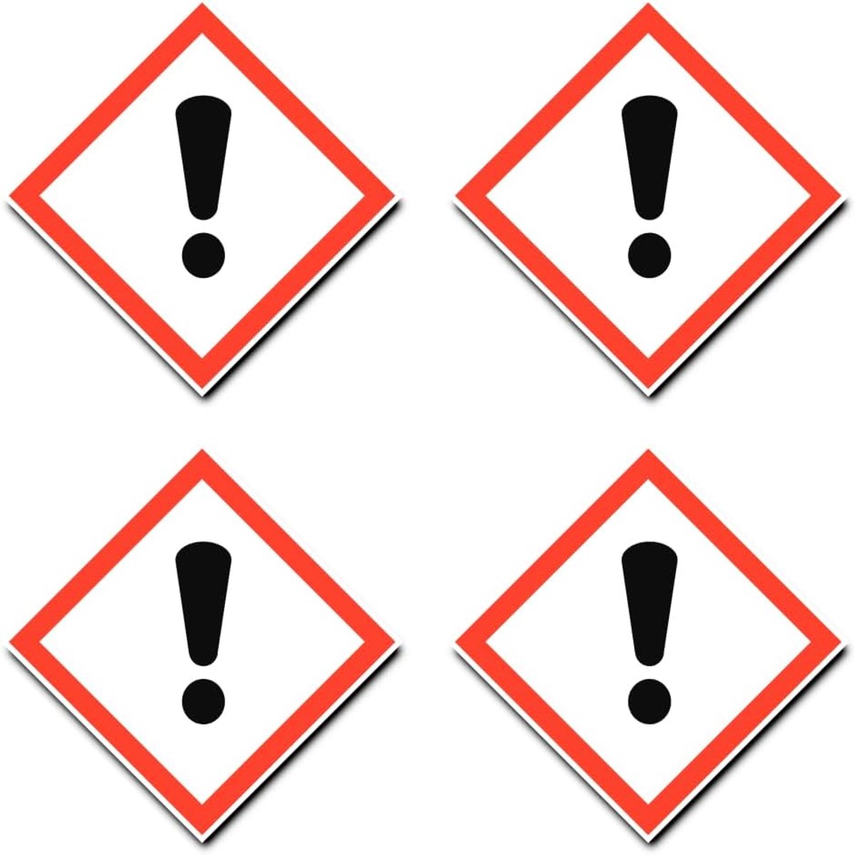 Gevarensymbool: UN/GHS-gevarenpictogram - stickers: 15 cm, 4 stuks