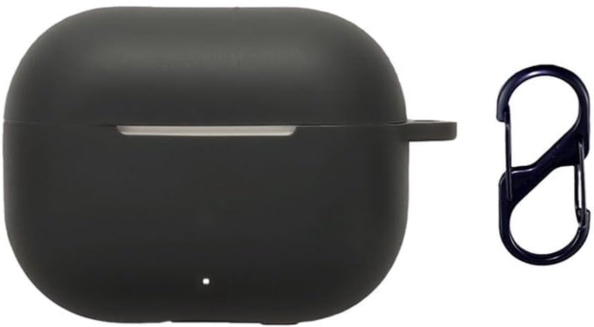 Hoesje Compatibel met Huawei FreeBuds SE 4 ANC, Zacht Silicone Beschermend Hoesje met Karabijnhaak, Anti-vingerafdruk-Zwart