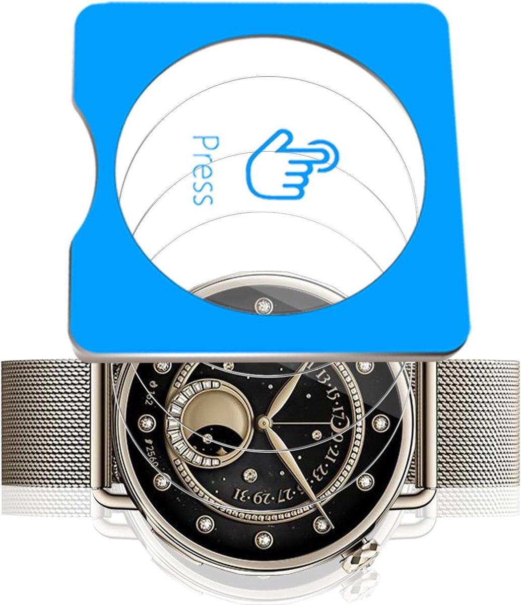 3 stuks screenprotector van gehard glas voor Xiaomi Watch S4 41 mm, hardheidsgraad 9H, volledige afdekking, krasbestendig, luchtbelvrij, displaybeschermfolie