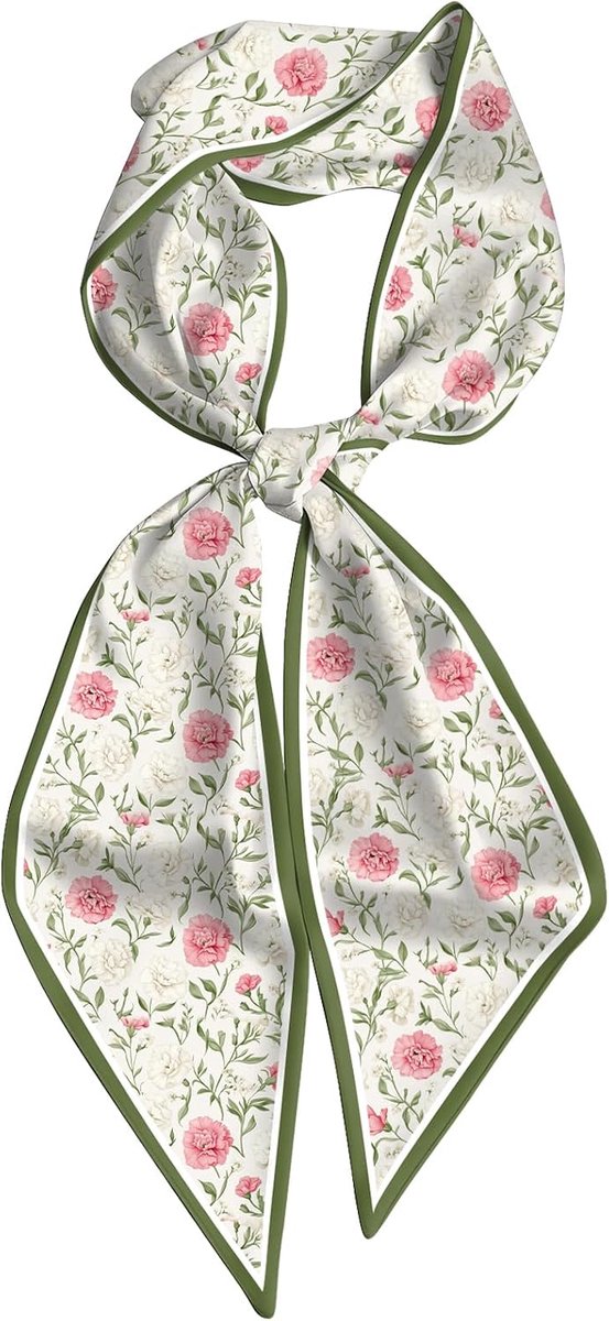 Haar Sjaal Zijde Gevoel Lange Satijnen Headwrap Neck Sjaals voor Handtas Decoratie Leuke Vrouwen Meisjes 159 * 16,7 cm