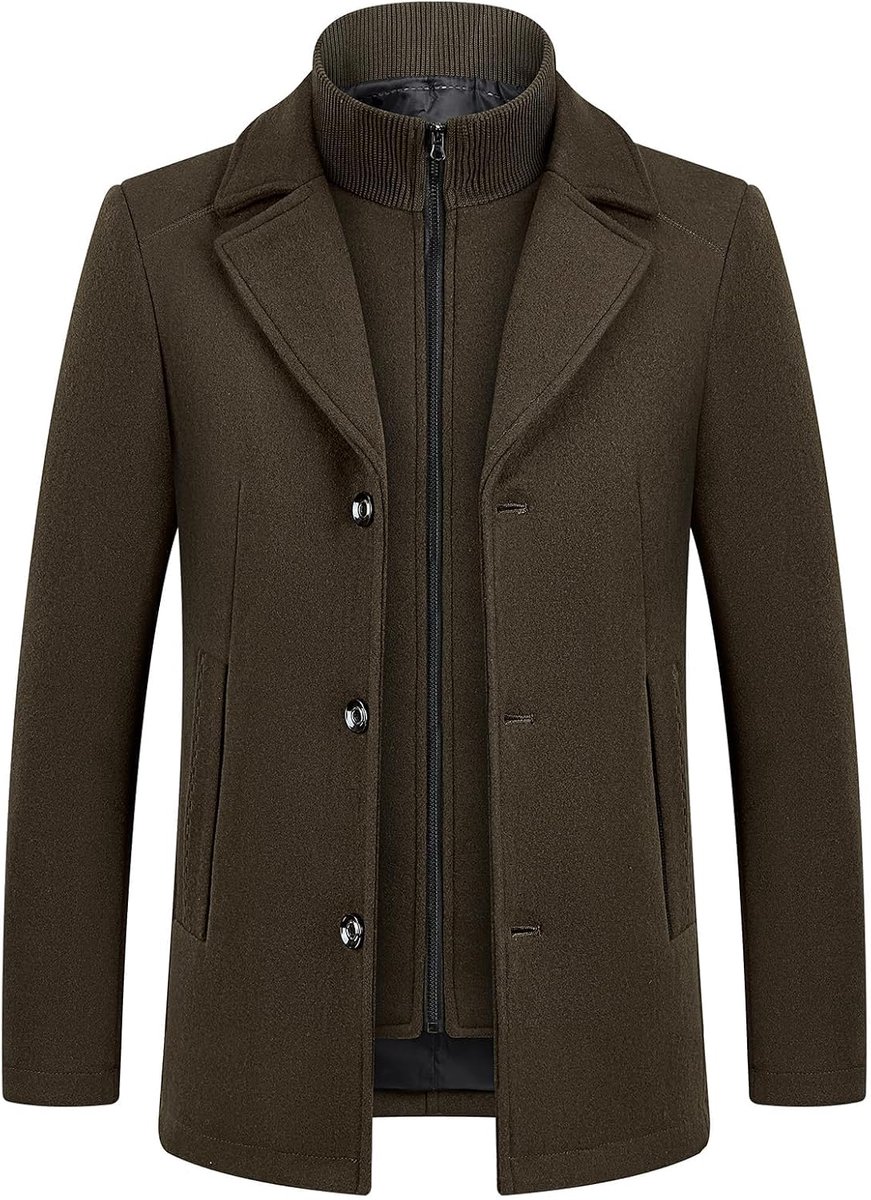 mantel omd vest wollen jas dikke winterjas warme jas jas