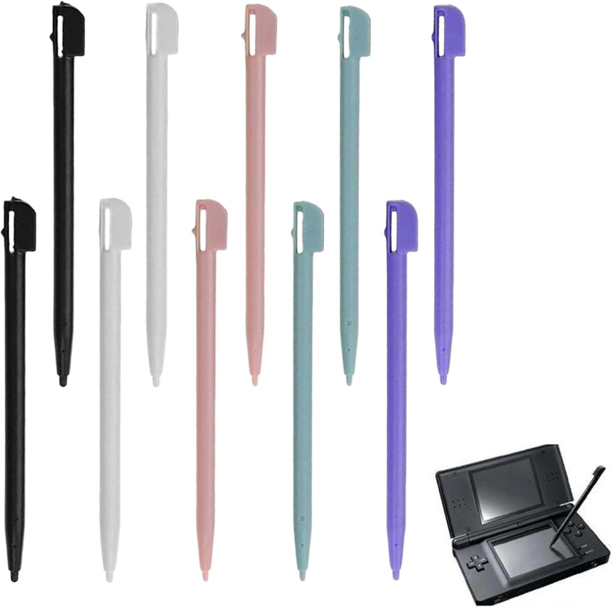 styluspen, pen voor 3DS XL, 3ds pen, plastic spelconsole-accessoires, 10 stuks