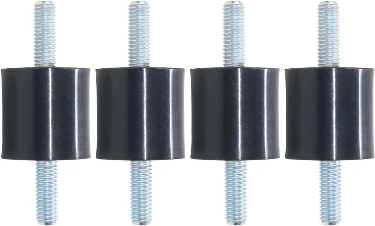 Rubber zet Trillingsisolator Machines demper schokbreker met schroefdraad Stud voor Air Compressor Generator Motor Industriële apparatuur (30x30mm, M8x23)