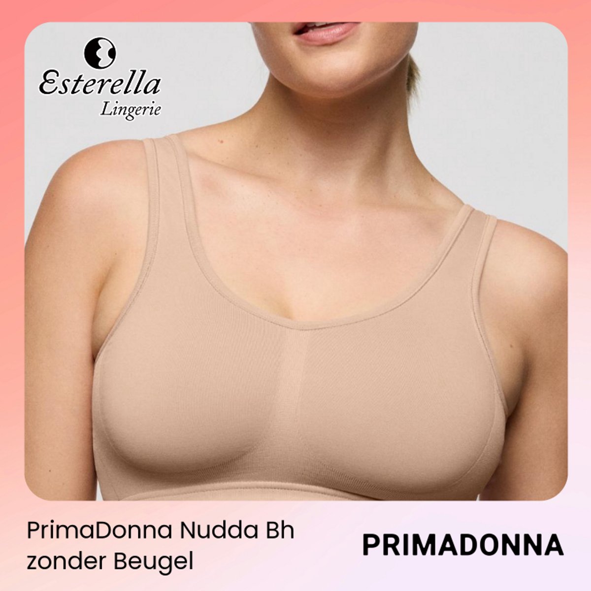 PrimaDonna Nudda Bralette 0163610 Caffe Latte - maat EU 95GH / FR Huid