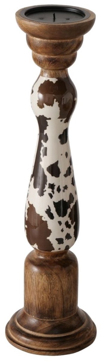 Boltze kandelaar Montana bruin-creme 45 cm mangohout
