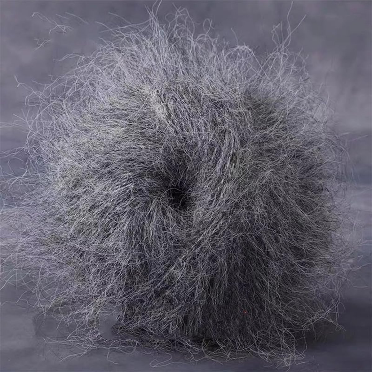 50 g mohairwol, handbreigaren voor breien en haken, breigaren, haakgaren, breigaren, zachte wol om te haken, katoengaren voor doe-het-zelf knutselen, hoeden, sjaal, trui, deken, kussen, grijs