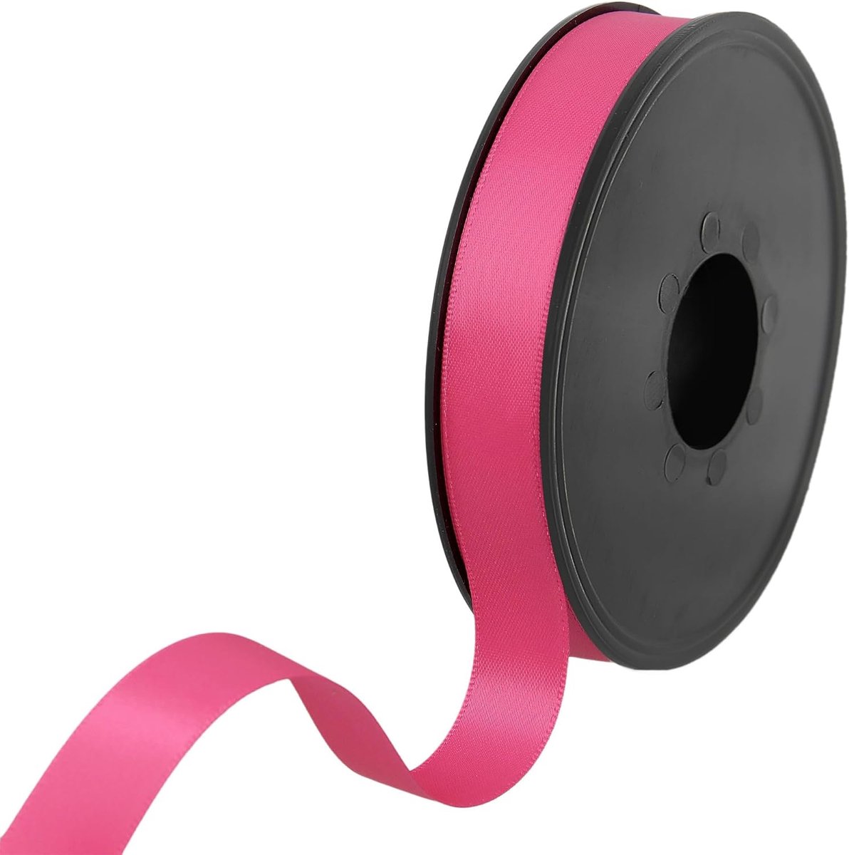 Lint - 100% polyester dubbelzijdig satijnen lint voor bruiloften, cadeauverpakking, bloemstukken, handwerk, taarten, strikken, versieringen, 15 mm x 25 m